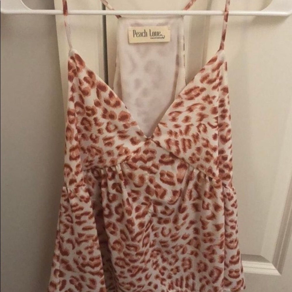 Peach love tank top